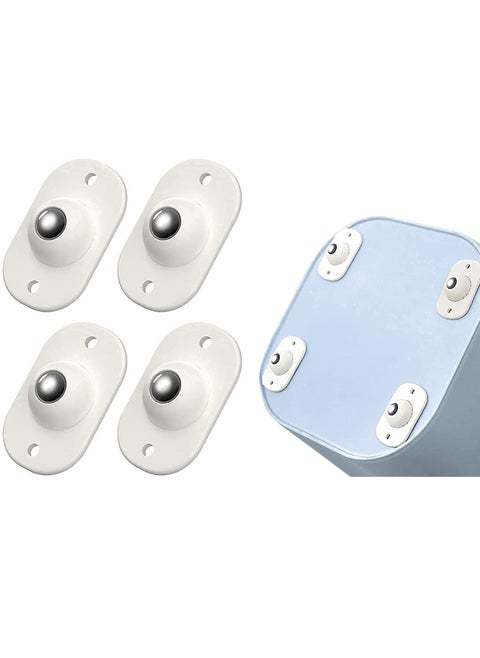 RIDDHI Collection Self Adhesive Mini Swivel Casters Wheels Wheels at The Bottom of The Storage Box Swivel Caster Wheels 360 Degree Rotation Wheels Pack of 4