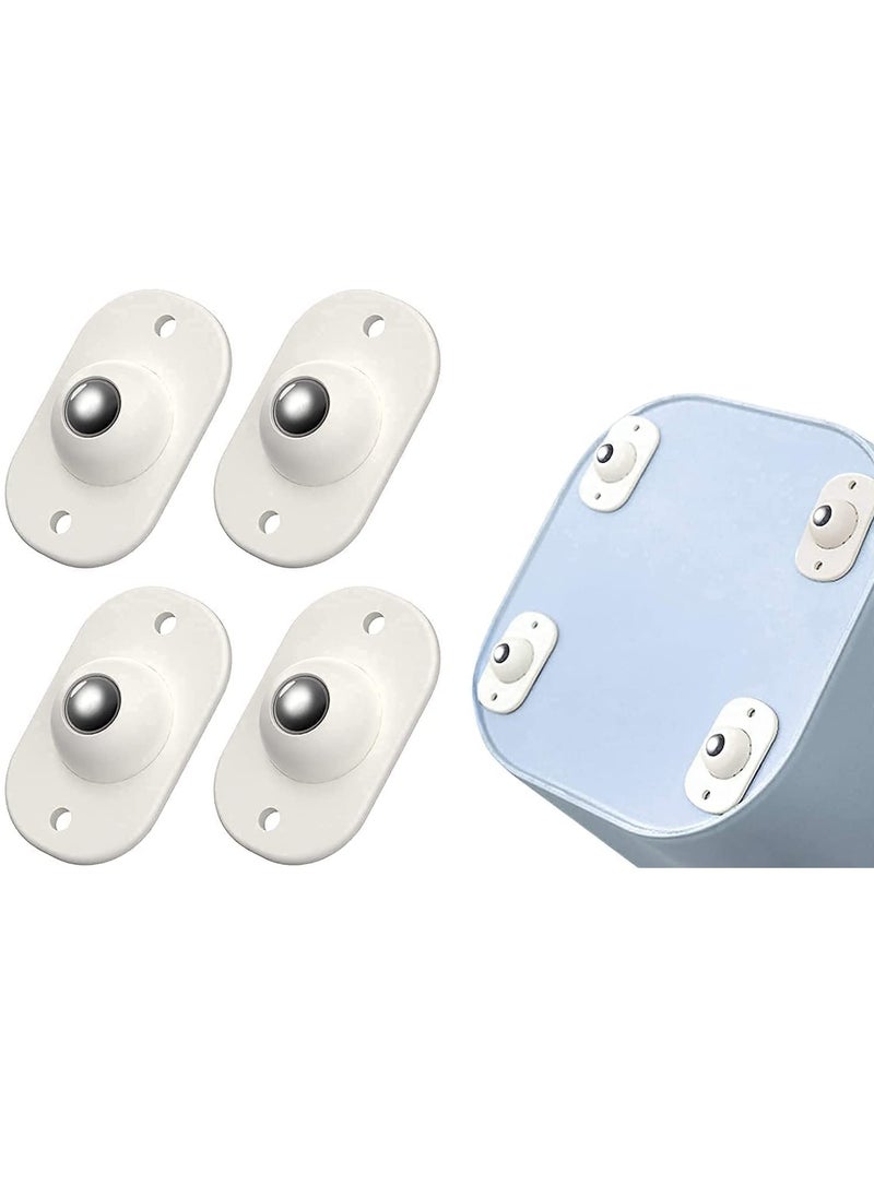 Riddhi Enterprise - RIDDHI Collection Self Adhesive Mini Swivel Casters Wheels Wheels at The Bottom of The Storage Box Swivel Caster Wheels 360 Degree Rotation Wheels Pack of 4 - Image 1