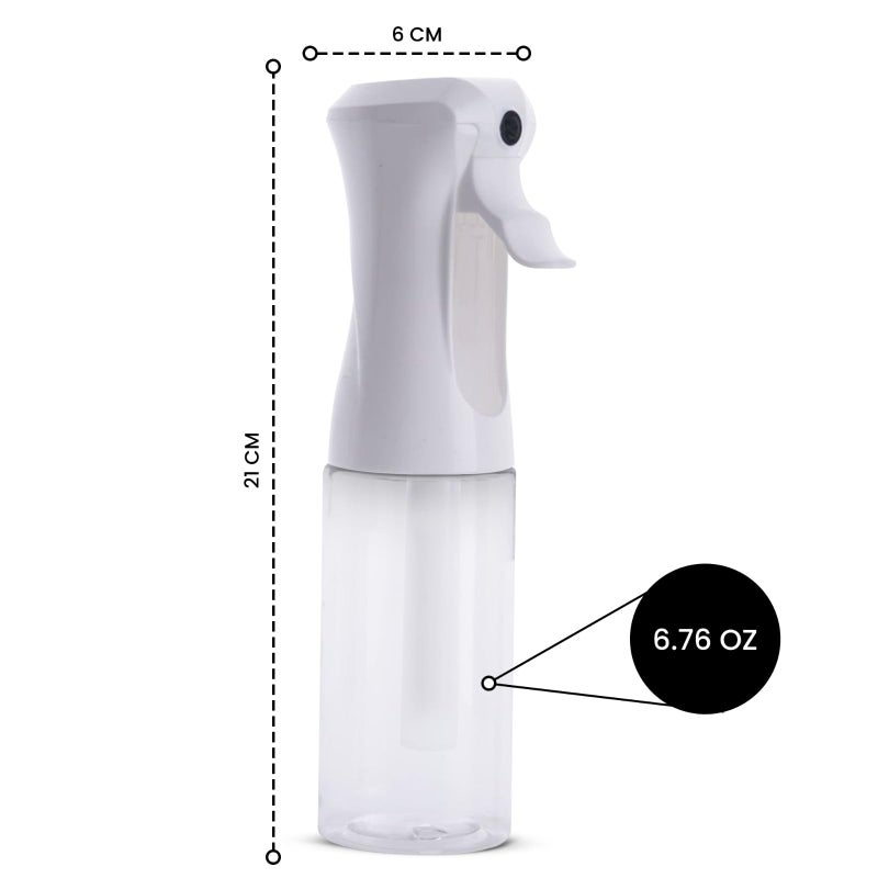 Aquableu Spray Bottle For Hair - Continuous Mist Spray Bottle For Hair Care  Styling  Cleaning  Plants  Pets & Essential Oils (Clear  6.76Oz/200Ml) - Image 5