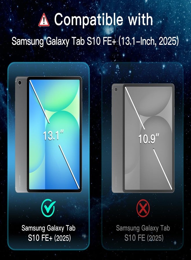 جي تيك واقي شاشة JETech لجهاز سامسونج جالاكسي تاب S10 FE Plus/S10 FE+ 2025 (13.1 بوصة)، مع إطار سهل التركيب، طبقة زجاجية مقسّى 9H، شفاف عالي الوضوح، عبوة من قطعتين - Image 3