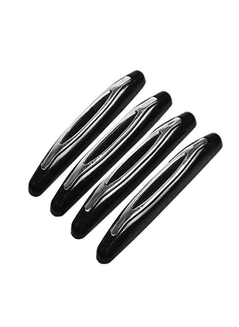 Excefore Car Door Edge Guards Defender Auto Door Ding Scratch Protector Truck Rubber Trim Guard Sticker Exterior Car Accessories for Most Car (Black,4 Pieces) - Image 1