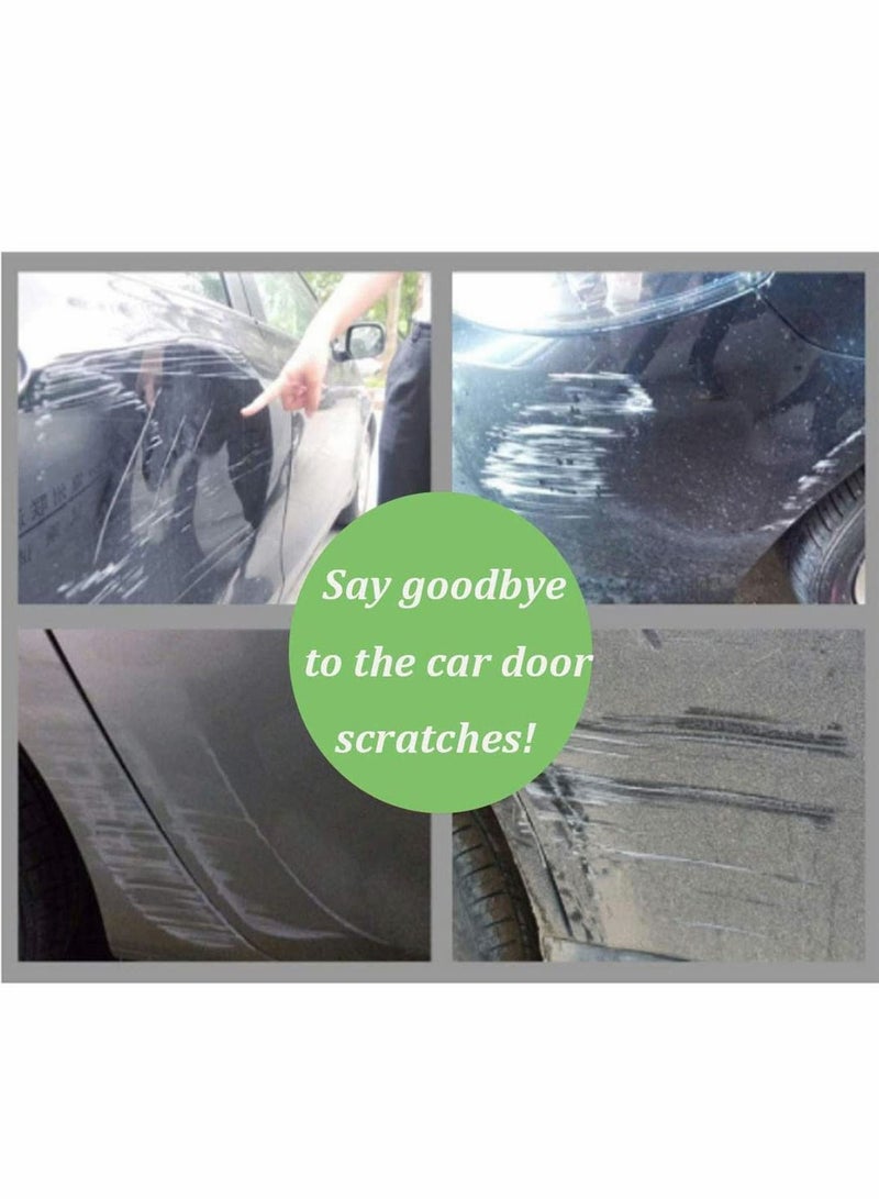 Excefore Car Door Edge Guards Defender Auto Door Ding Scratch Protector Truck Rubber Trim Guard Sticker Exterior Car Accessories for Most Car (Black,4 Pieces) - Image 2