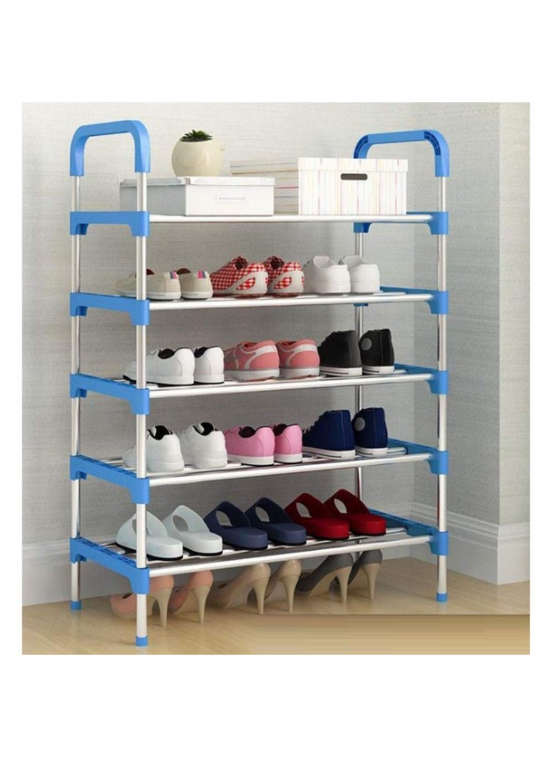 Three Secondz Three Secondz 5Layer Shoes Rack Simple Portable Shoe Storage Shoes Organizer Random Color Large  - Image 1