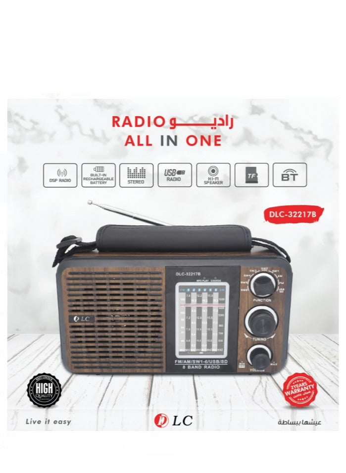 دي إل سي  راديو الكل في واحد DLC-32217B