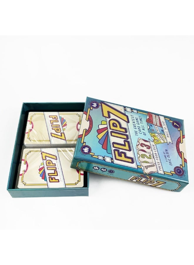 Flip 7, the perfect combination of pressing your luck and strategy, a fast-paced, addictive card game, quick to learn and easy to teach, perfect for game nights, 3 players and up, ages 8 and up, play time 20 minutes - Image 2
