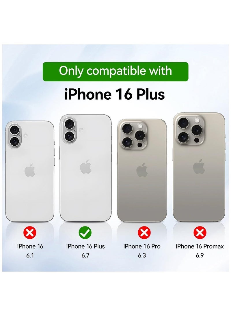 ARMOR Case Cover for iPhone 16 Plus 6.7 inch, Compatible with MagSafe, Scratch-Resistant Back, Anti-Scratch Clear Back Magnetic Phone Cover - Image 3