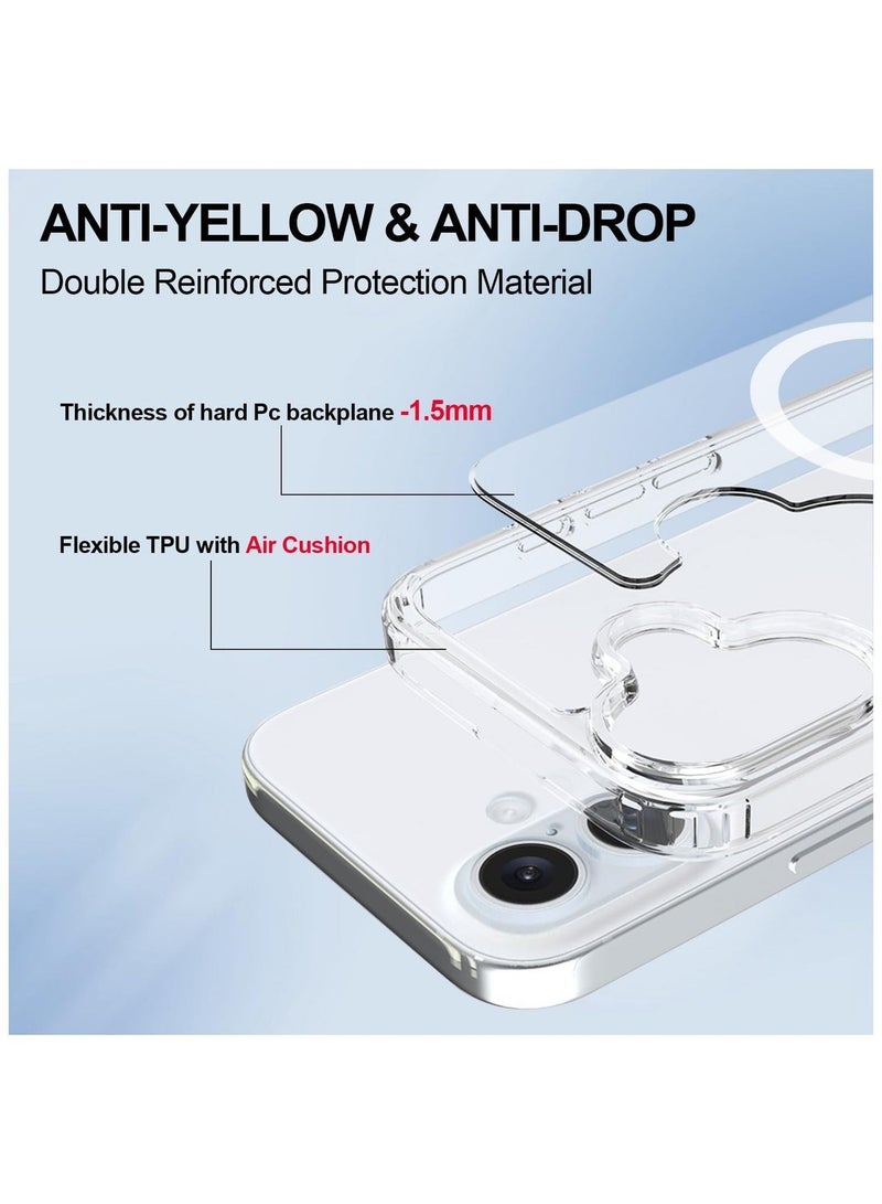 ARMOR Case Cover for iPhone 16 Plus 6.7 inch, Compatible with MagSafe, Scratch-Resistant Back, Anti-Scratch Clear Back Magnetic Phone Cover - Image 5