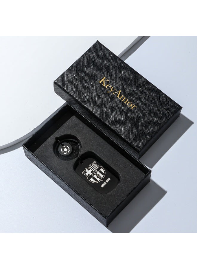 KeyAmor lux Barcelona keychain for Barcelona team fan, comes in fancy gift box which makes it a perfect choice for a special gift  - Image 3