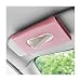 Ohleats Car Tissue Holder Leather Sun Visor Napkin Holder Auto Backseat Tissue Mask Case Dispenser for Most Vehicles Universal Interior Car Accessories Hanging Tissues Pink - Image 2