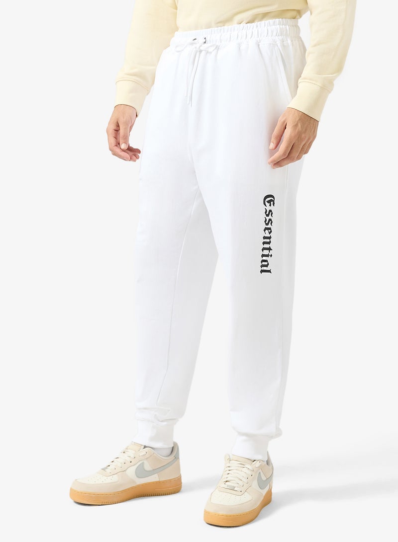 Seventy Five Text Print Oversized Joggers - Image 1