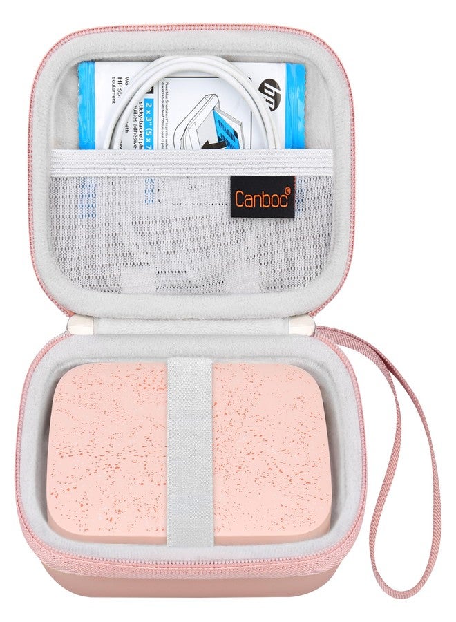 Canboc Carrying Case for HP Sprocket 2x3 Instant Smartphone Photo Printer, Kodak Step Wireless Mobile Photo Printer, Lifeprint 2x3 Photo Printer, Mesh Bag fit Photo Paper Cable, Rose Gold - Image 1