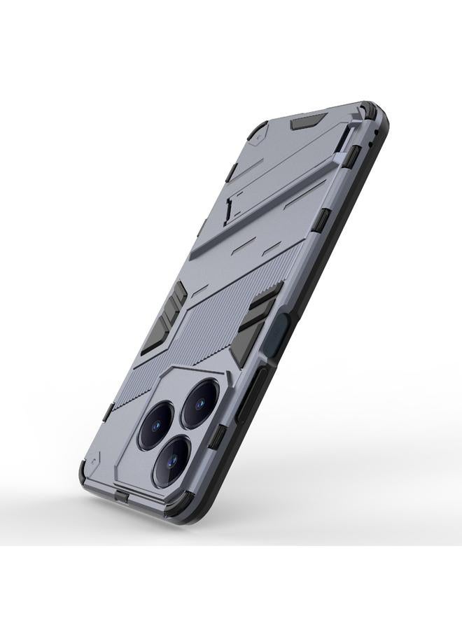 اس-توب جراب لهاتف Realme C63 4G Global Punk Armor 2 في 1 PC + جراب هاتف TPU مع حامل - Image 5