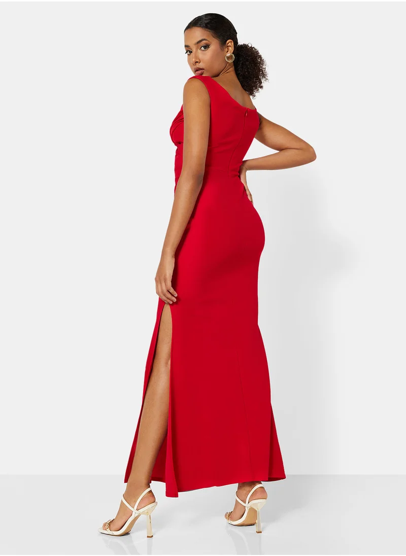 SISTAGLAM Cecilia Slit Maxi Dress