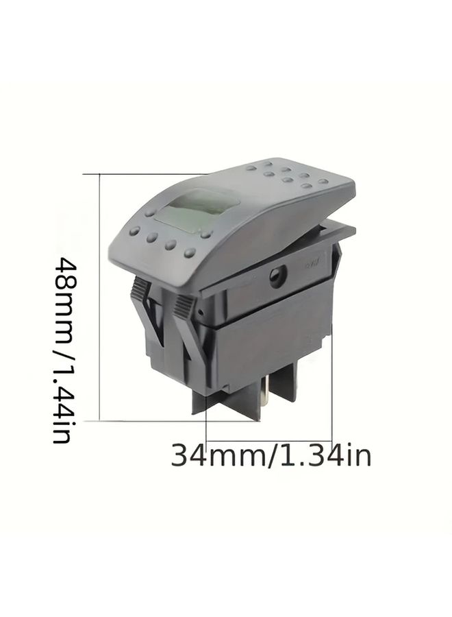 مفتاح التفاف لسيارة DC 12V وقارب وعربة سكن متنقلة، قطعة واحدة، أحمر، بسرعتين، وأربعة دبابيس - Image 2