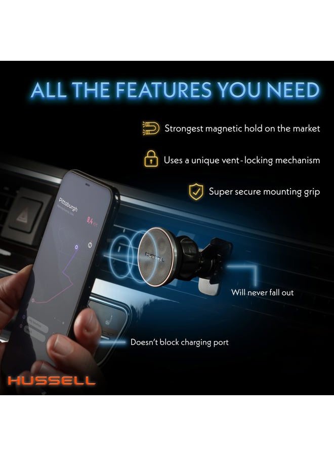 HUSSELL Magnetic Air Vent Car Phone Mount - Image 5