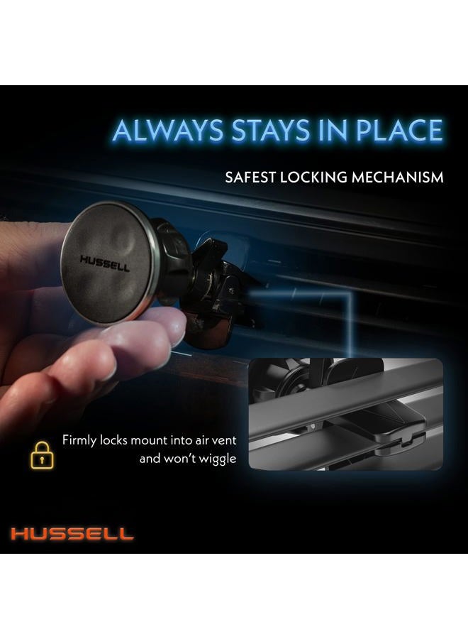 HUSSELL Magnetic Air Vent Car Phone Mount - Image 3