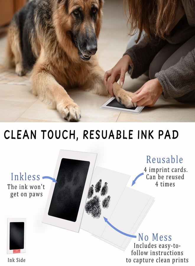 MYPAWLETS Dog Cat Paw Print Kit,Ink&Clay Pawprints Keepsake Frame (Black) - Image 4