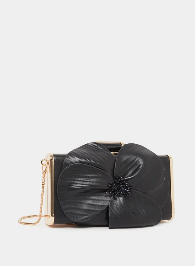 ستايلي Styli Floral Corsage Bag with Chain Strap