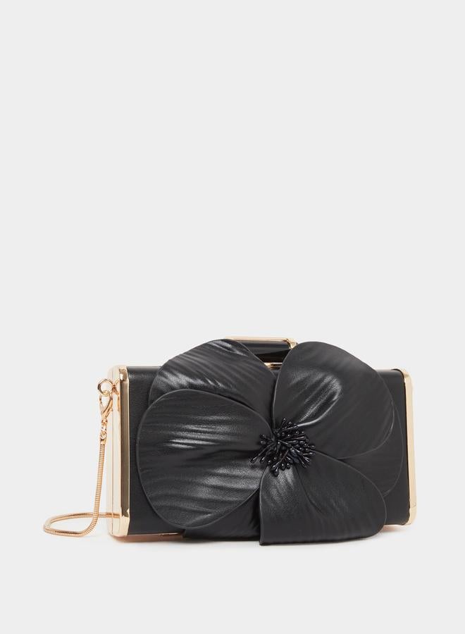 Styli Floral Corsage Bag with Chain Strap - Image 1