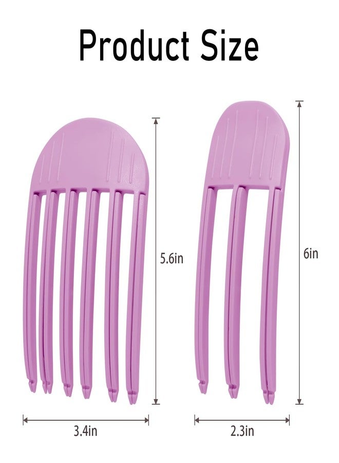 MTRoyaldia مجموعة مشابك شعر MTROYALDIA DRAK PINK (عبوتان) لتكثيف الشعر، مثالية للغرة الكثيفة، سهلة الاستخدام، لتكثيف الشعر عند أعلى الرأس، أداة لتكثيف الشعر المجعد، مظهر طبيعي كثيف - Image 1