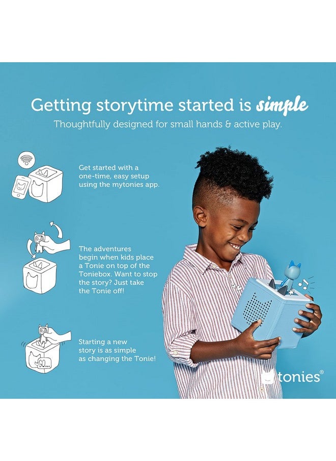Tonies - Toniebox Audio Player Starter Set With Playtime Puppy Listen Learn And Play With One Huggable Little Box Light Blue - Image 1