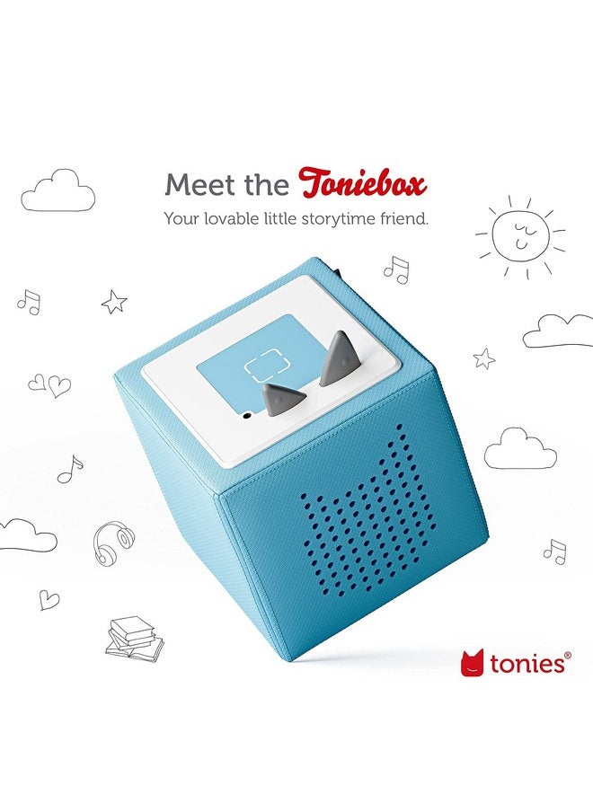 Tonies - Toniebox Audio Player Starter Set With Playtime Puppy Listen Learn And Play With One Huggable Little Box Light Blue - Image 1