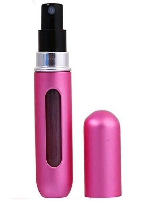 بخاخ عطر صغير قابل لاعادة التعبئة ، 8 مل ، زجاجة رذاذ - 1 قطعة  بينك