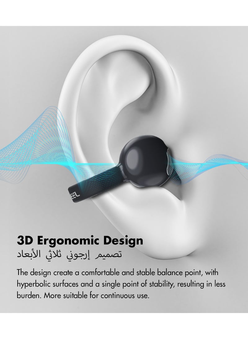 ROSESELSA OpenFree Open-Ear Clip-On Earbuds, Wireless Sports Headphones, 52H Battery, LDAC Hi-Res Audio, AI ENC Clear Calls, Bluetooth 5.4, Secure Fit for Running & Daily Use - Image 2