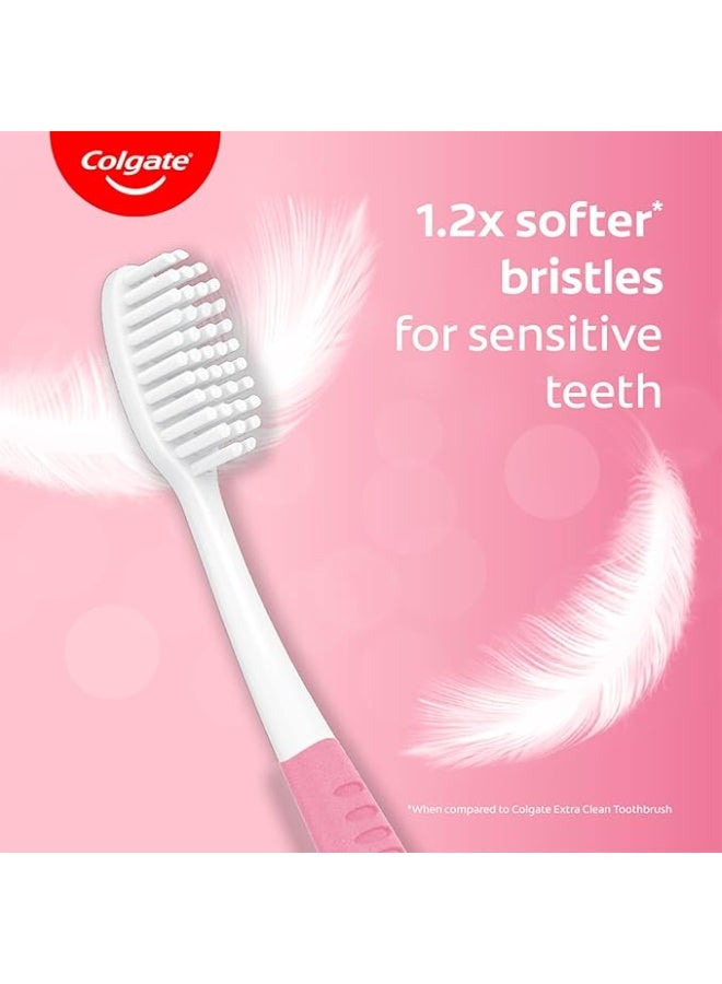 Colgate Toothbrush Sensitive, Pack of 4 Brushes - Image 2