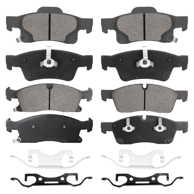 Front Rear SemiMetal Brake Pads Set for Dodge Durango 20112020 36L 57L for Jeep Grand Cherokee 20112016 30L 36L 57L 8PCS