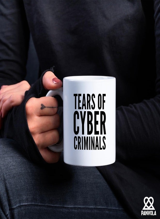 Panvola Tears Of Cyber Criminals Programmer Gifts Cyber Security Expert Gift Cybersecurity Computer Programming Developers Coders Computer Engineer Computer Science IT Ceramic Mug 11 oz White - Image 4