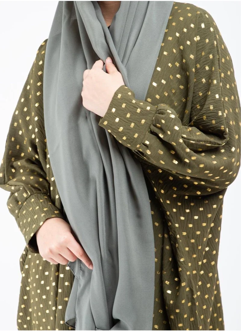 IKKXA Abaya AIK8004 Olive