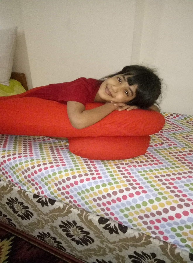 Coca Industries with Hi Flipper Kids Comfort-U-Shaped Body Pillow for Kids (Orange) Pillow Cover (Limited Edition) - Image 2