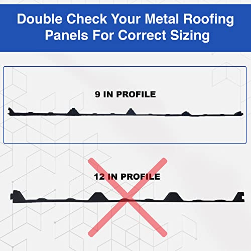 Duco Plastics & Supply Duco USAMade Classic Rib Foam Closure Strips 3ft Long 9 Rib Profile 1 Pack of Black Corrugated Roof Foam Strips Weatherproof Seal to Block Gaps Noise Moisture and More - Image 3