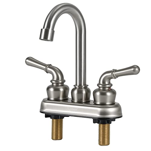OYMOV RV Bathroom Sink Faucet - Brushed Nickel RV Sink Faucet for Bathroom Faucet Replacement for RVs, Campers, Fifth Wheels, Motor Homes, Travel Trailers, Boats - Image 5