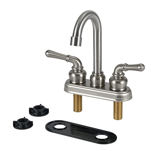 OYMOV RV Bathroom Sink Faucet - Brushed Nickel RV Sink Faucet for Bathroom Faucet Replacement for RVs, Campers, Fifth Wheels, Motor Homes, Travel Trailers, Boats - Image 4
