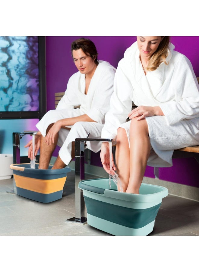 Bukela Foot Bath Collapsible Foot Bath Foot Soak Tub with Handle Foot Spa Bath 15L/4 Gallons Massager Foot Soaking Bath Basin Feet for Dry Cracked Feet, Pedicure Foot Soak, Home Spa Treatment - Image 2