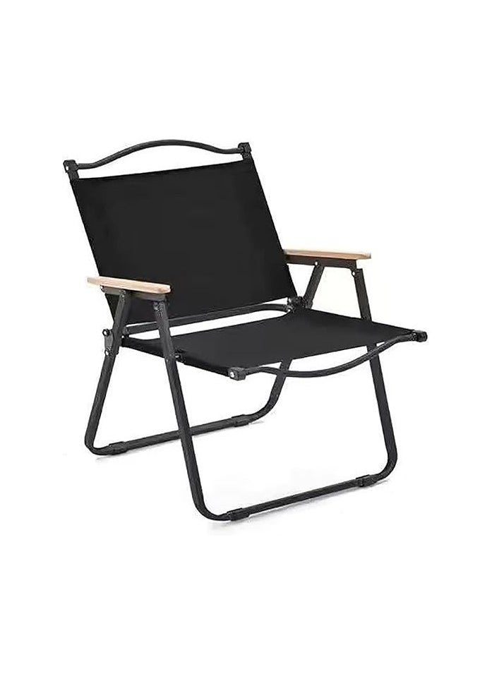 Value Portable Camping Chair Foldable Fishing Picnic Chair with Wooden Handle  - Image 1
