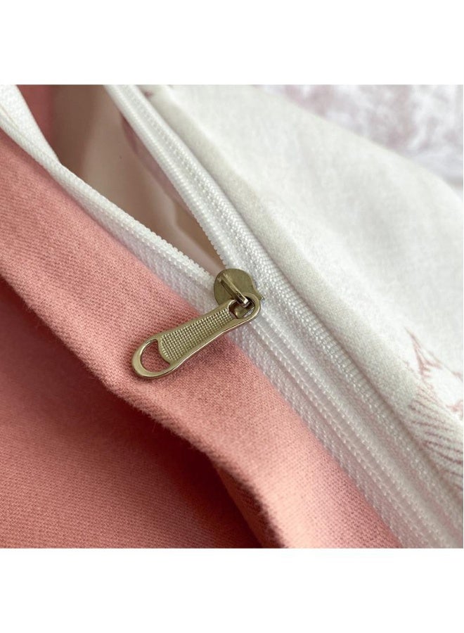 4 قطع مجموعة ألحفة قطنية تناسب سرير مزدوج بحجم 1.5م / 1.8م هدية منزلية هدية عيد ميلاد - Image 5