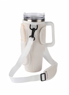fantasize Water Bottle Carrier Bag for 40/30 oz Tumbler with Phone Pocket Water Bottle Holder with Strap Neoprene Water Bottle Pouch for Cup Accessories 