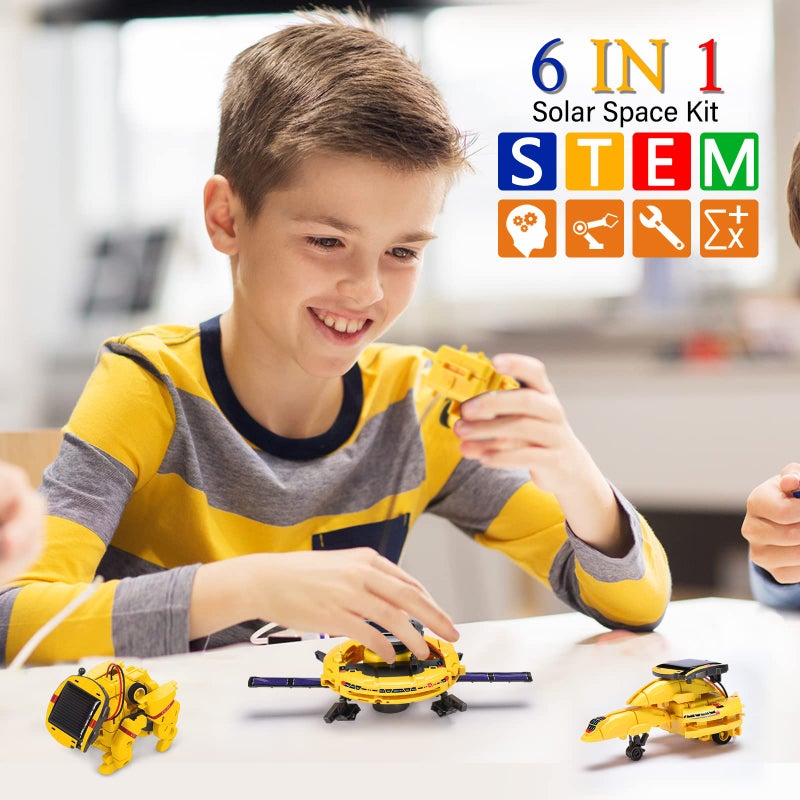 AESGOGO STEM Projects for Kids Age 812 Science Kits for Boys Solar Robot Space Toy Building Kits Christmas Birthday Gifts for 8 9 10 11 1214 Year Old Boys Girls Teens - Image 3