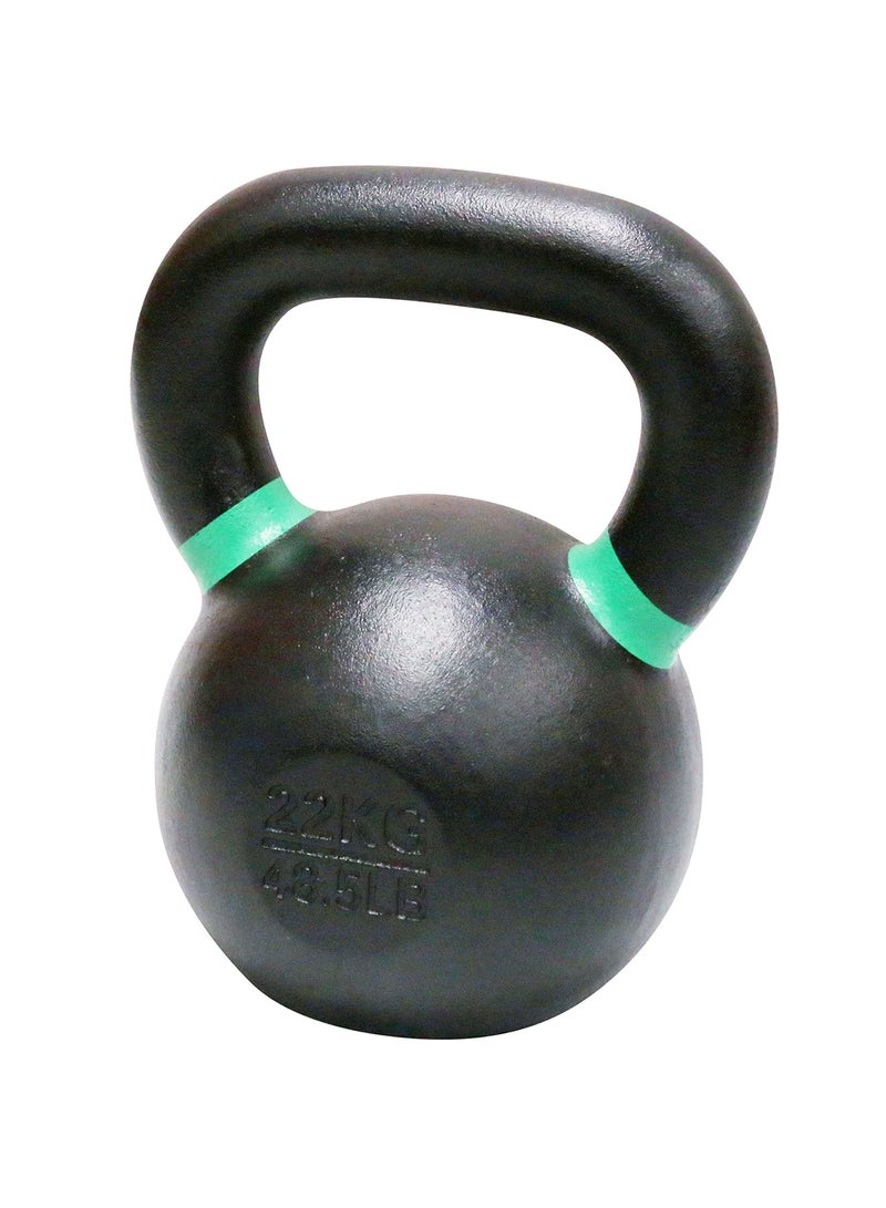 AXOX Cast Iron Kettlebell With Color Ring, 22KG - Image 1