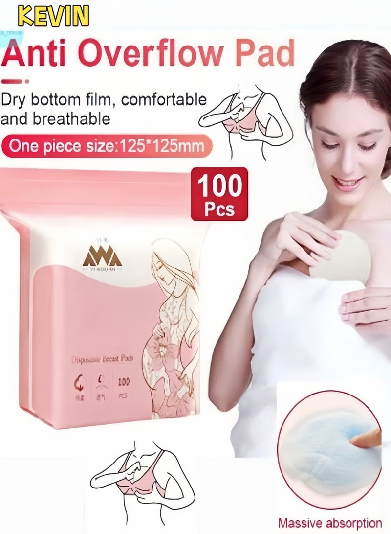كيفن 100 قطعة من الفوط الصحية القابلة للاستخدام مرة واحدة، وهي فوط صحية قابلة للتنفس ومصممة خصيصًا للحفاظ على الملابس جافة ونظيفة أثناء فترة الرضاعة أو أثناء مراحل الحمل المتأخرة - Image 1