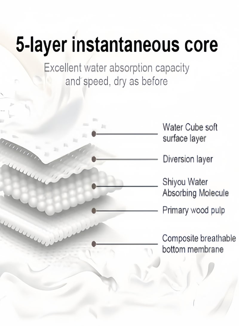 كيفن 100 قطعة من الفوط الصحية القابلة للاستخدام مرة واحدة، وهي فوط صحية قابلة للتنفس ومصممة خصيصًا للحفاظ على الملابس جافة ونظيفة أثناء فترة الرضاعة أو أثناء مراحل الحمل المتأخرة - Image 3