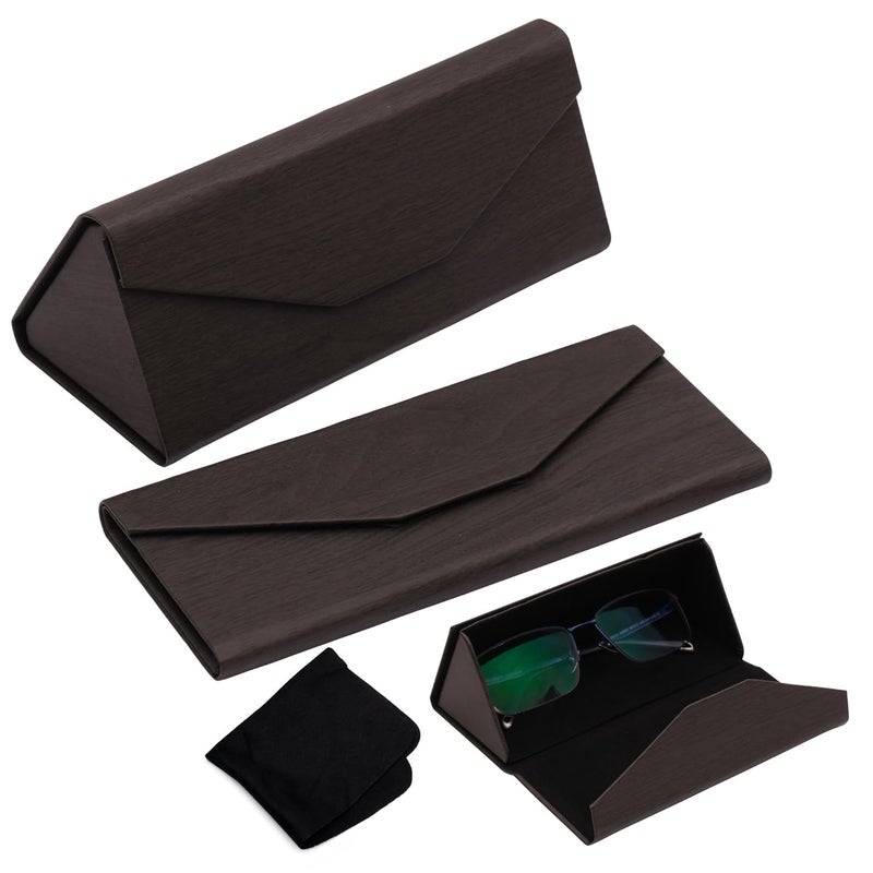 Styzere Folding Eyeglass Case Unisex Spectacles Specs Cover Men Women Hard Shell Portable - Image 1