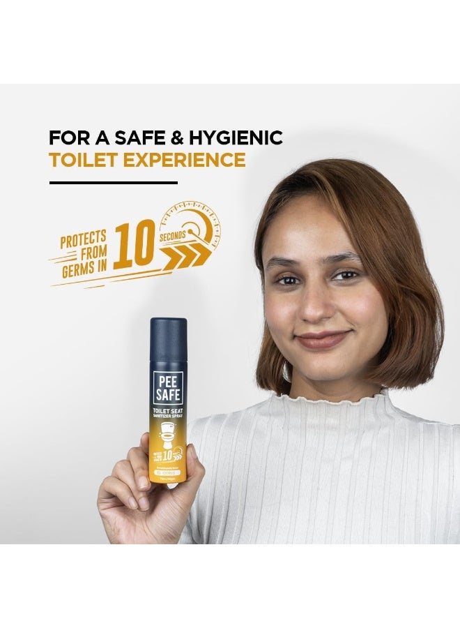 بيساف بخاخ معقم لمقعد المرحاض آمن للتبول 75 مل بنكهة الحمضيات - Image 4