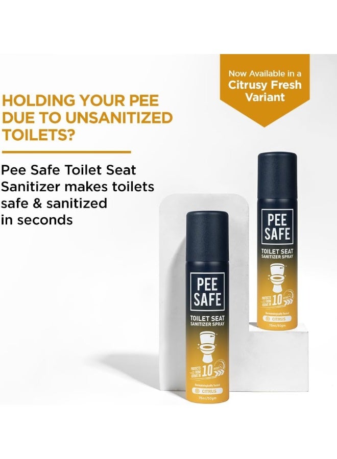 بيساف بخاخ معقم لمقعد المرحاض آمن للتبول 75 مل بنكهة الحمضيات - Image 2