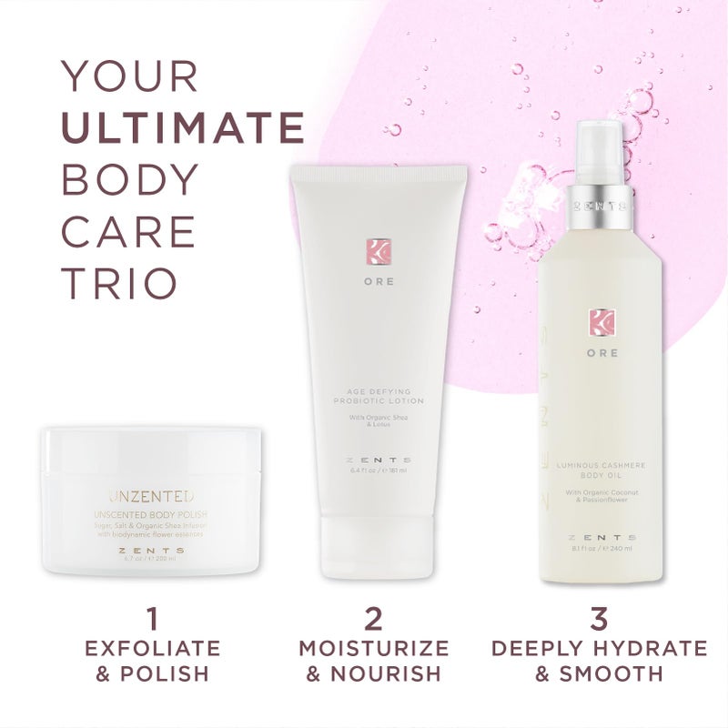 Zents Luminous Cashmere Body Oil (Ore Fragrance) | Moisturizing Body Oil with Vitamin E & Organic Coconut Oil | Softens & Smooths Skin | 8 fl oz - Image 5