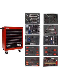 Movable Wheeled Tool Cabinet Tool Trolley 6 Drawers Locked 2022 Series 259 Pieces Red Full - pzsku/Z0DC76B688B3449489C40Z/45/_/1740601639/35383fb5-4216-4968-a5ba-249b3e6ecbc4