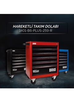 Movable Wheeled Tool Cabinet Tool Trolley 6 Drawers Locked 2022 Series 259 Pieces Red Full - pzsku/Z0DC76B688B3449489C40Z/45/_/1740601645/23493ee8-f815-40ac-ab91-4a8ed3e3f6f0